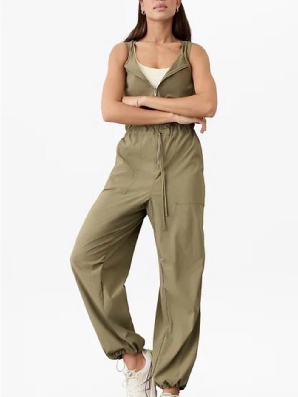Athleta Flex Jumpsuit in Picoline Olive